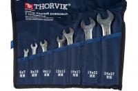 Набор ключей THORVIK гаечных рожковых в сумке, 6-27 мм, 7 предметов   OEWS007