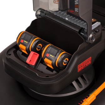 Купить Газонокосилка WORX WG749E 40В, 4Ач х2, ЗУ 2А х2 аккумуляторная самоходная фото №12