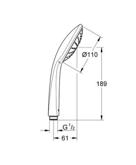 Купить Душевая лейка GROHE Euphoria 27265000 фото №2