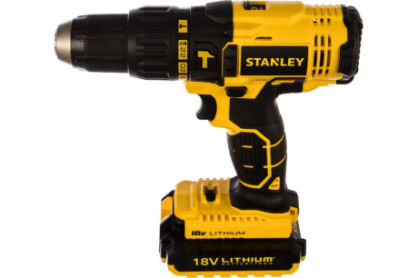 Купить Дрель аккумуляторная STANLEY SCH 201 D2K ударная кейс Li-ion 18V 2.0Ah фото №4