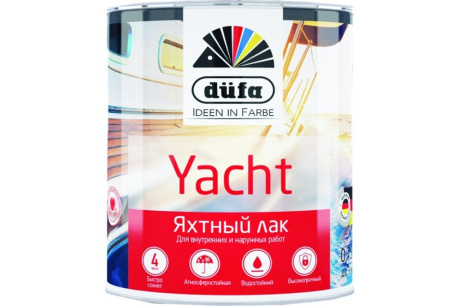 Купить Лак яхтный алк.-уретан. Dufa Retail Yacht полумат 750мл Н0000002562 фото №1