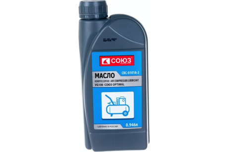 Купить Масло СОЮЗ СКС-0101А-2 OPTIMAL  Компрессорное AIR COMPRESSOR LUBRICANT. VG100  0 946 л фото №1