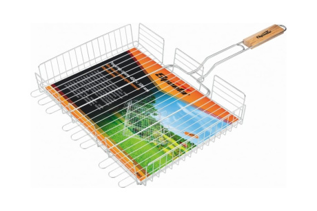 Купить Решетка-гриль 240х310х55 мм  объемная хром.  SPARTA фото №2